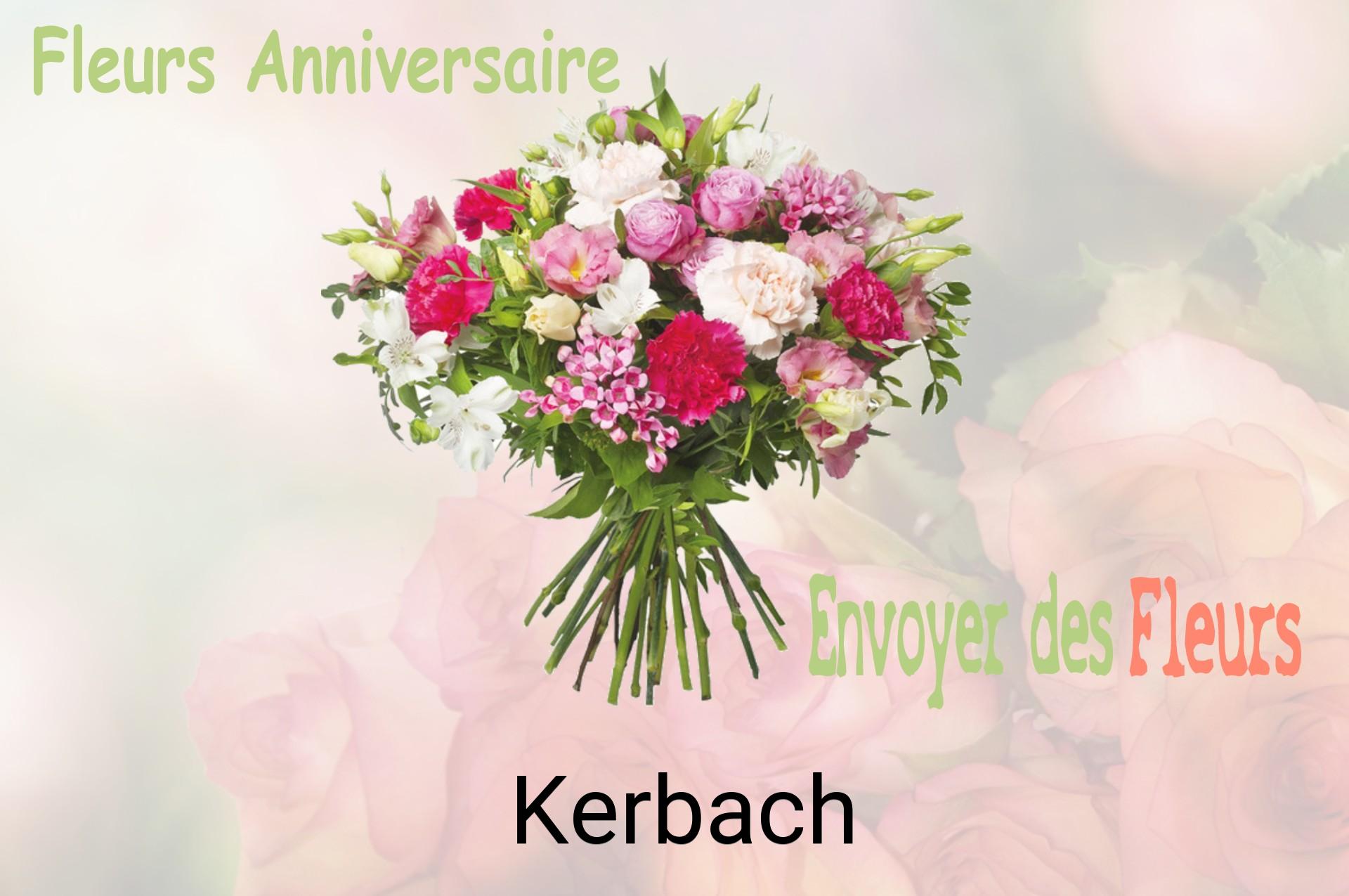 Bouquet de fleurs d’anniversaire livré à Kerbach